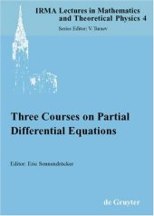 book Three Courses on Partial Differential Equations 