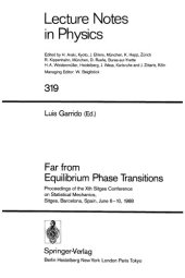 book Far from Equilibrium Phase Transitions. Proceedings of the Xth Sitges Conference on Statistical Mechanics, Sitges, Barcelona, Spain, June 6-10, 1988 