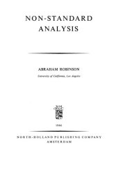 book Non-standard analysis