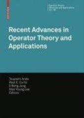 book Recent Advances in Operator Theory and Applications 