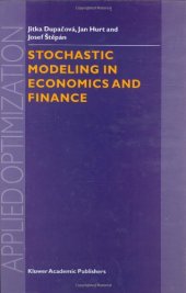 book Stochastic Modeling in Economics and Finance 