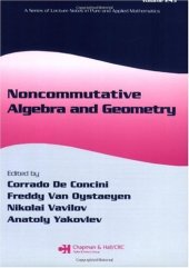 book Noncommutative Algebra and Geometry 