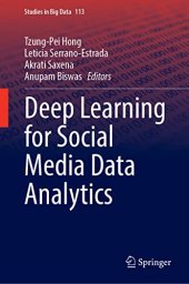 book Deep Learning for Social Media Data Analytics