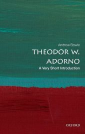 book Theodor W. Adorno