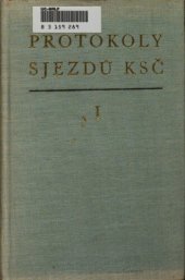 book Protokoly sjezdů KSČ