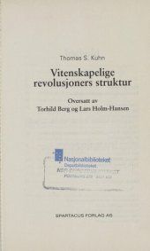 book Vitenskapelige revolusjoners struktur