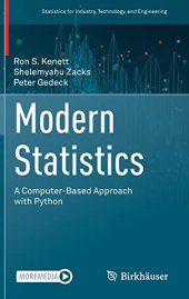 book Modern Statistics: A Computer-Based Approach with Python (Statistics for Industry, Technology, and Engineering)