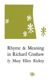 book Rhyme and Meaning in Richard Crashaw