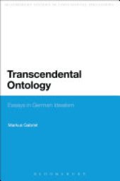 book Transcendental Ontology: Essays in German Idealism