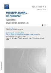 book IEC 61000-4-5: Electromagnetic compatibility (EMC) - Part 4-5: Testing and measurement techniques - Surge immunity test (IEC 61000-4-5:2014)