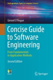 book Concise Guide to Software Engineering: From Fundamentals to Application Methods