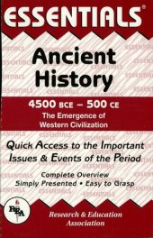 book Ancient History: 4500 BCE to 500 CE Essentials