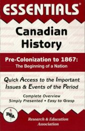 book Canadian History: Pre-Colonization to 1867 Essentials