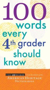 book 100 Words Every 4th Grader Should Know