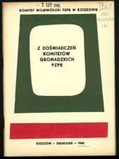 book Z doświadczeń komitetów gromadzkich PZPR