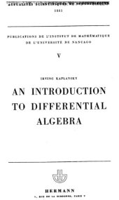 book An Introduction to Differential Algebra 