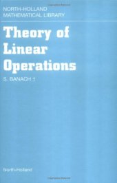 book Theory of Linear Operations