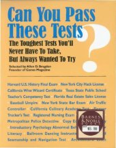 book Can you pass these tests