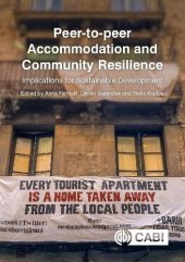 book Peer-to-peer Accommodation and Community Resilience: Implications for Sustainable Development