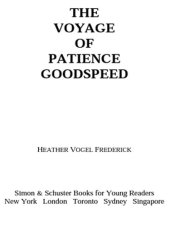 book The Voyage of Patience Goodspeed