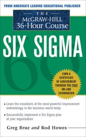 book The McGraw Hill 36 Hour Six SIGMA Course