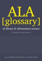 book ALA Glossary of Library and Information Science