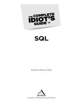 book The Complete Idiot's Guide to SQL