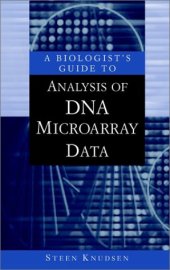 book A Biologist's Guide to Analysis of DNA Microarray Data