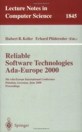 book Reliable Software Technologies Ada-Europe 2000: 5th Ada-Europe International Conference Potsdam, Germany, June 26-30, 2000. Proceedings