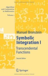 book Symbolic Integration I: Transcendental Functions