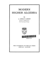 book Modern higher algebra 