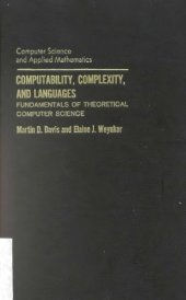 book Computability, Complexity and Languages: Fundamentals of Theoretical Computer Science 