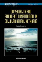 book Universality and Emergent Computation in Cellular Neural Networks 