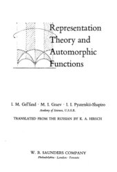 book Representation Theory and Automorphic Functions: Representation Theory and Automorphic Forms