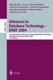 book Advances in Database Technology - EDBT 2004: 9th International Conference on Extending Database Technology, Heraklion, Crete, Greece, March 14-18, 2004