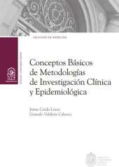 book Conceptos básicos de metodologías de investigación clínica y epidemiológica