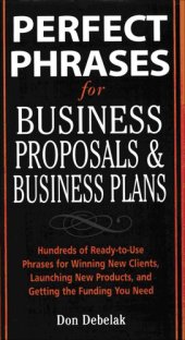 book Perfect Phrases for Business Proposals and Business Plans