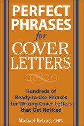 book Perfect Phrases for Cover Letters