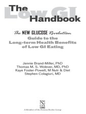 book The Low GI Handbook: The New Glucose Revolution Guide to the Long-Term Health Benefits of Low GI Eating