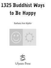 book 1325 Buddhist Ways to Be Happy