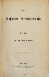 book Der Rastadter Gesandtenmord : Studie