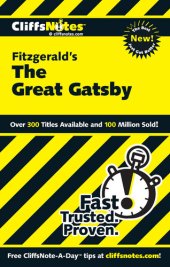 book CliffsNotes on Fitzgerald's The Great Gatsby