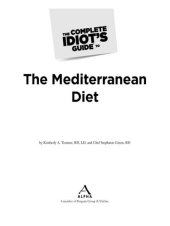 book The Complete Idiot's Guide to the Mediterranean Diet