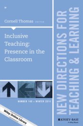 book Inclusive Teaching: Presence in the Classroom: New Directions for Teaching and Learning, Number 140