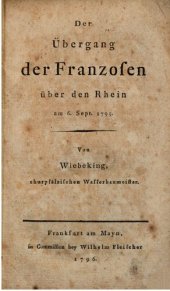 book Der Übergang der Franzosen über den Rhein am 6. Sept. 1795