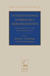 book International Surrogacy Arrangements: Legal Regulation at the International Level