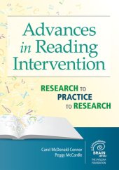 book Advances in Reading Intervention: Research to Practice to Research