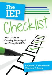 book The IEP Checklist: Your Guide to Creating Meaningful and Compliant IEPs