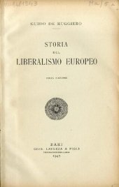 book Storia del liberalismo europeo