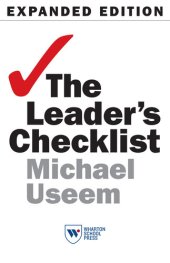 book The Leader's Checklist, Expanded Edition: 15 Mission-Critical Principles